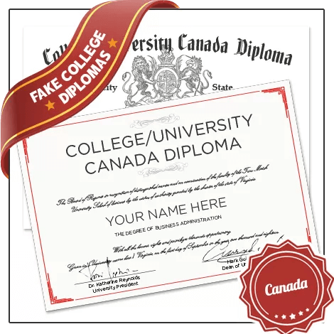 Fake Canada College Diploma