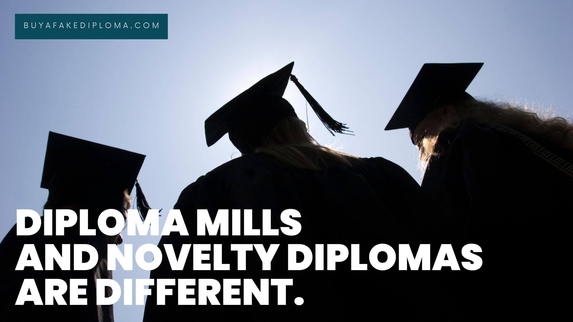 novelty diplomas and fake diplomas from mills are not the same